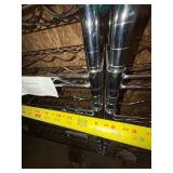 Wine Bottle Racks - Chrome Wire Shelving (Lot of 2) for Bottles and Display