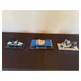 Models Maisto Cadillac Eldorado Biarritz (1959) & Indian Motorcycle & Harley-Davidson FLSTS Springer