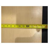 Wooden Cabinet with Circular Front Hole on Metal Legs - Light Finish