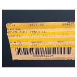 Woodbridge Furniture Hall Console Table - Black Crackle Finish, 6 Drawers, 32x32x16