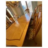 Magnificent Stanley Furniture Dining Table Set - 96W with 20-In Leaf, 8 Upholstered Chairs