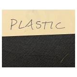 Clear Glass Bowls Set with Leaf-Pattern Plate & Large Ribbed Mixing Bowl