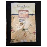 Vinyl Tablecloths Lot: Kemp & Beatley Napa 70in Round; Garden Diary 70in Round; Huntington Star Pattern 60x84in Oblong