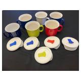CorningWare Colors 20 oz Stoneware Mugs with Lids - Assorted Colors