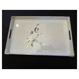 OTAGIRI Lacquerware Tray with Iris Design, 5 Colored Cordials, Nike Lunch Box