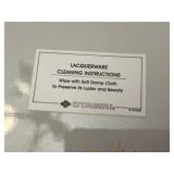 OTAGIRI Lacquerware Tray with Iris Design, 5 Colored Cordials, Nike Lunch Box