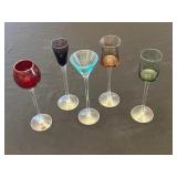 OTAGIRI Lacquerware Tray with Iris Design, 5 Colored Cordials, Nike Lunch Box