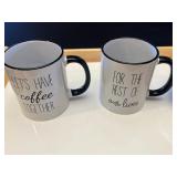 Bamboo Serving Trays with 4 Coffee Mugs Inc The Bamboo Guys