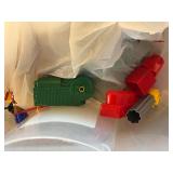 White Teddy Bear Plush and Colorful K