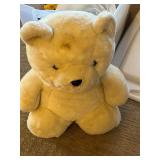 White Teddy Bear Plush and Colorful K