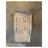 White Teddy Bear Plush and Colorful K