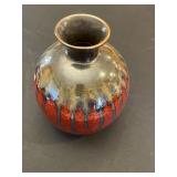 Marshalls HomeGoods 3-Piece Decor Lot: Framed Hotel de Beaune Print & Ceramic Vase & Elephant Figurine