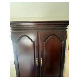 Kincaid Heritage Armoire Wardrobe with Brass Hardware & TV Compartment - contents NOT inc
