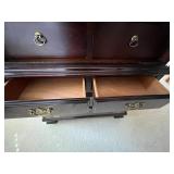 Kincaid Heritage Armoire Wardrobe with Brass Hardware & TV Compartment - contents NOT inc