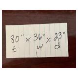 Kincaid Heritage Armoire Wardrobe with Brass Hardware & TV Compartment - contents NOT inc