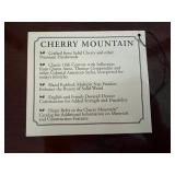 Kincaid Heritage Cherry Wood Nightstand with Brass Hardware & Crystal Lamp - 4-Drawer Bedroom Furniture