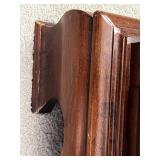 Kincaid Heritage Cherry Wood Nightstand with Brass Hardware & Crystal Lamp - 4-Drawer Bedroom Furniture