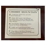 Kincaid Heritage Cherry Wood Nightstand with Brass Hardware & Crystal Lamp - 4-Drawer Bedroom Furniture