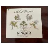 Kincaid Heritage King Four-Poster Bed - Dark Mahogany, Twisted Posts, Carved Details - Inc Kim Seibert Bed Coverings - Does NOT Inc Mattress