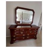 Kincaid Heritage Dresser with Mirror - Cherry Finish