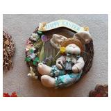 Autumn Wreaths - Sunflower Harvest, Fall Leaves, Welcome Home Sign