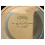 Home Italian Ceramic Dinnerware Set - Leaf & Fruit Pattern, Microwave & Dishwasher Safe