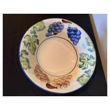 Ceramic Fruit Bowls - Set of 3, Grape & Citrus Motif - 1 Bizzirri Made in Italy