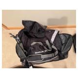 Reebok Duffel Bag & Red Heart Pattern Rolling Suitcase Travel Set (2-Piece)