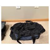 Reebok Duffel Bag & Red Heart Pattern Rolling Suitcase Travel Set (2-Piece)