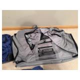 Blue & Gray Duffel Bags (Lot of 3) - Travel Gear with Multiple Pockets