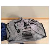 Blue & Gray Duffel Bags (Lot of 3) - Travel Gear with Multiple Pockets
