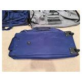 Blue & Gray Duffel Bags (Lot of 3) - Travel Gear with Multiple Pockets