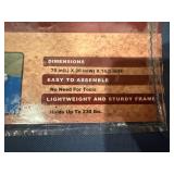 Adventuridge Camping Cot - Aluminum Frame, 75 in L x 26 in W x 16.5 in H, 230 lbs