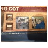 Adventuridge Camping Cot - Aluminum Frame, 75 in L x 26 in W x 16.5 in H, 230 lbs