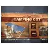 Adventuridge Camping Cot - Aluminum Frame, 75 in L x 26 in W x 16.5 in H, 230 lbs