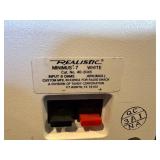 Realistic Minimus-7 White Speakers (Lot of 2)