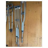 Ardian DSV80535 Rollator Walker with Forearm Crutches - Aluminum Mobility Aids, 300 lb Capacity