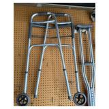 Ardian DSV80535 Rollator Walker with Forearm Crutches - Aluminum Mobility Aids, 300 lb Capacity