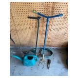 Garden Tools Set: Watering Can, 2 Long-Handled Cultivators, Fiskars Pruning Shears