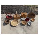 Vintage Wicker Basket Collection - Assorted Sizes & Shapes (Round/Oval/Rectangular)
