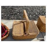 Vintage Wicker Basket Collection - Assorted Sizes & Shapes (Round/Oval/Rectangular)