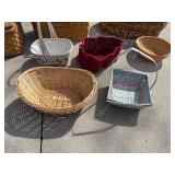 Vintage Wicker Basket Collection - Assorted Sizes & Shapes (Round/Oval/Rectangular)