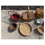 Vintage Wicker Basket Collection - Assorted Sizes & Shapes (Round/Oval/Rectangular)