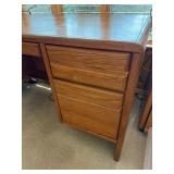 HON Oak Wood Office Desk - 6-Drawer Double Pedestal with Center Kneehole