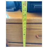 Wood 2-Drawer File Cabinet with Lock - Oak Finish - contents NOT inc