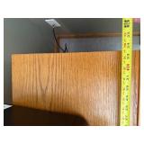 Wood 2-Drawer File Cabinet with Lock - Oak Finish - contents NOT inc