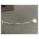 Maria Rivolta Round Coin Like Pendant Necklace w Matching Bracelet & Sterling Jasper Stone Pendant