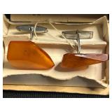 Amber Jewelry Collection - MET Amber Cufflinks & Bead Necklaces