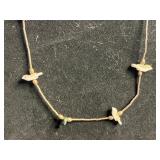 Boho Beaded Necklace Set with Cameo Pendant, Shell Hearts & M Initial Charm