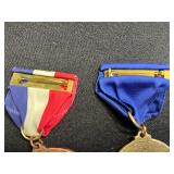 Medals with Red-White-Blue Ribbon - Assorted Commemorative Collection